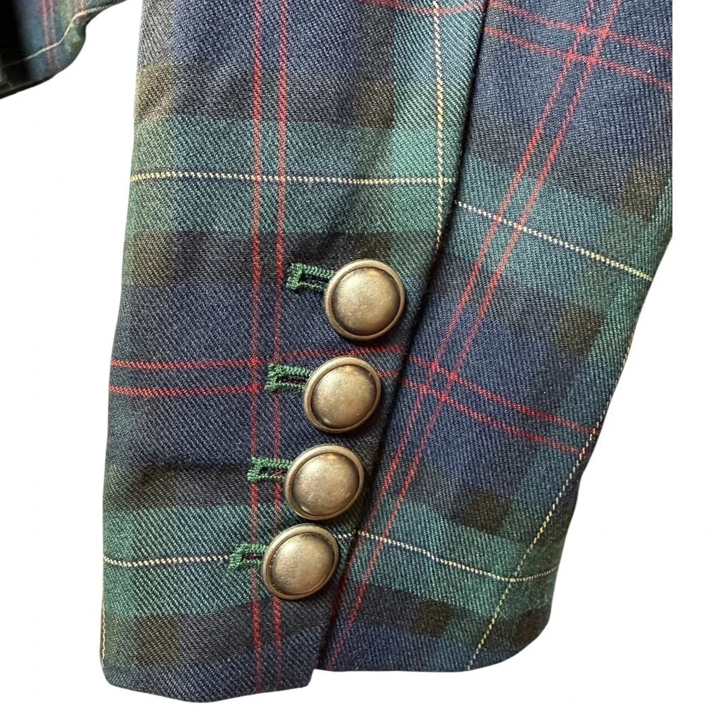 FORE Plaid Blazer Skort Set Dark Academia Preppy Tartan Preppy School Girl Small